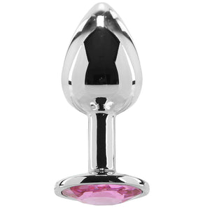 Pink gem anal plug - medium
