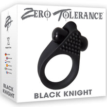 Load image into Gallery viewer, Black Knight Vibrating Cock Ring
