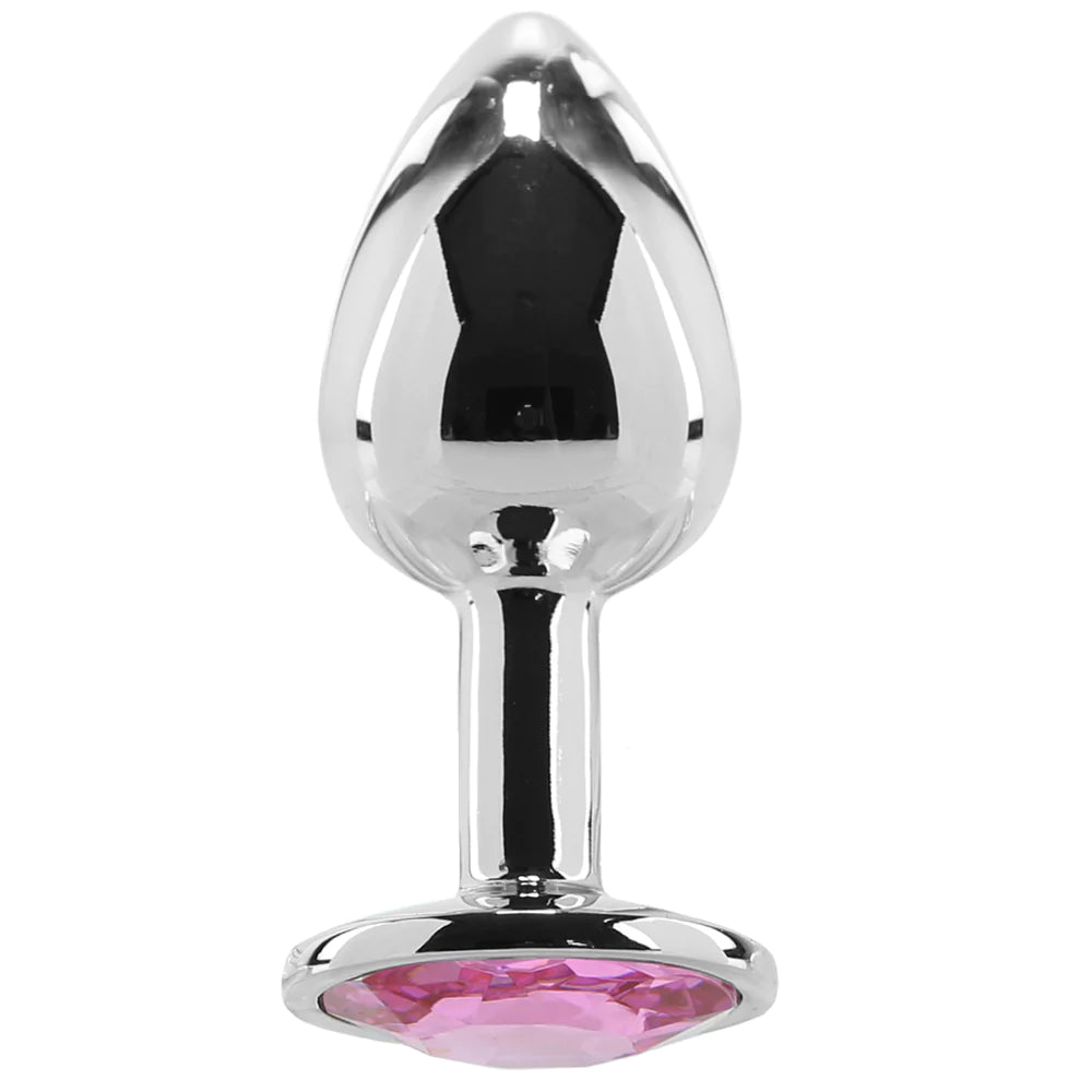 Pink gem anal plug - small