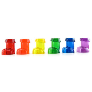 Rainbow penis shot glasses